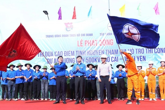Thi đua hỗ trợ thi công Dự án đường dây 500kV Lào Cai - Vĩnh Yên