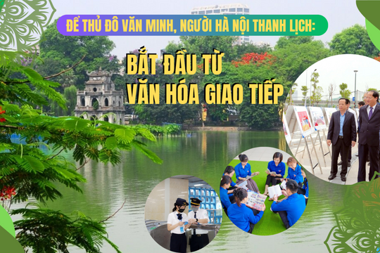 Để Thủ đô văn minh, người Hà Nội thanh lịch: Bắt đầu từ văn hóa giao tiếp Kỳ 1: Văn hóa giao tiếp tấm gương phản chiếu phẩm chất người Hà Nội