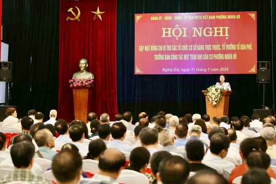 Phường Nghĩa Đô: Chủ động giải quyết vấn đề phát sinh ngay từ cơ sở