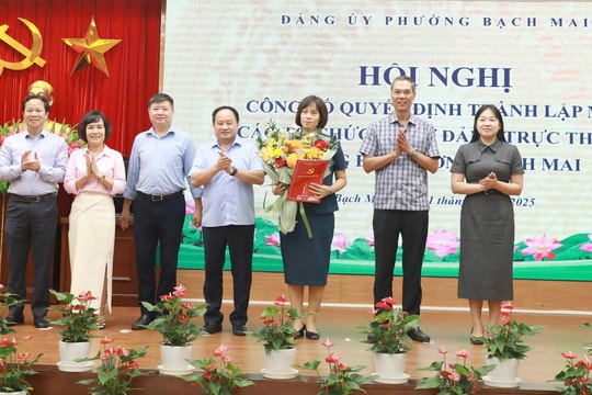 Đảng bộ phường Bạch Mai thành lập 6 tổ chức cơ sở Đảng