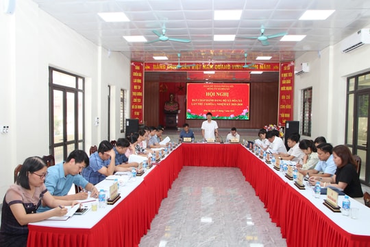 Đảng bộ xã Hòa Xá góp ý vào dự thảo báo cáo chính trị trình Đại hội
