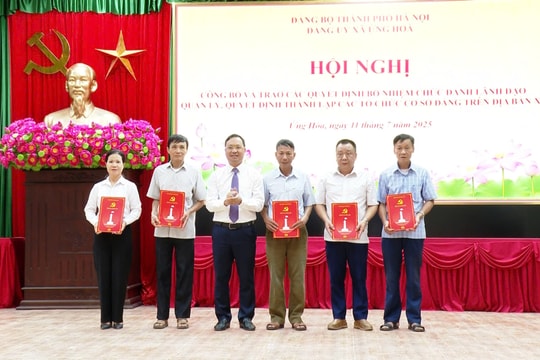 ​Xã Ứng Hòa chuẩn bị tổ chức Đại hội Đảng bộ