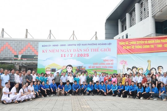 Hà Nội Phường Hoàng Liệt hưởng ứng Ngày Dân số thế giới 2025
