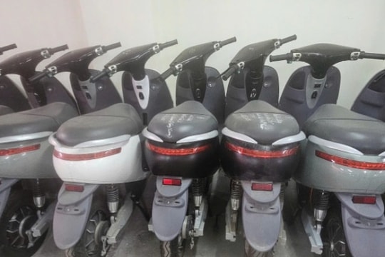 Công an Hà Nội triệt phá đường dây sản xuất xe máy điện giả