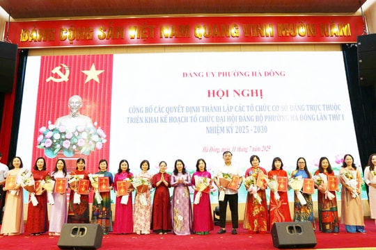 Với 190 đầu mối, phường Hà Đông có số tổ chức Đảng, đảng viên lớn nhất TP Hà Nội