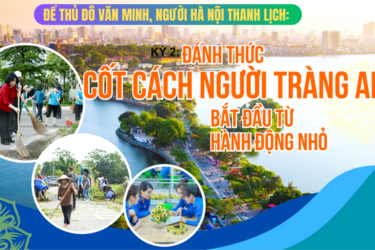 Để Thủ đô văn minh, người Hà Nội thanh lịch: Bắt đầu từ văn hóa giao tiếp Kỳ 2: Đánh thức cốt cách người Tràng An bắt đầu từ hành động nhỏ