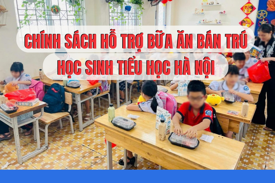 Hà Nội dành khoảng 3.063 tỷ đồng hỗ trợ bữa ăn bán trú cho học sinh tiểu học