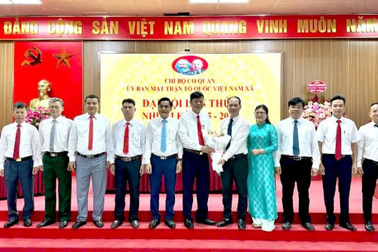 Xã Đại Thanh tổ chức Đại hội Chi bộ cơ quan MTTQ Việt Nam lần thứ I, nhiệm kỳ 2025-2030