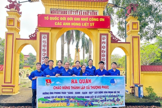 Tuổi trẻ xã Thượng Phúc hành động vì môi trường
