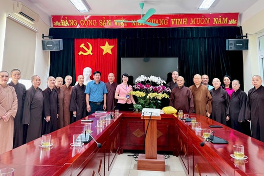 Xã Nam Phù làm việc với Ban Trị sự Giáo hội Phật giáo Việt Nam huyện Thanh Trì (cũ)