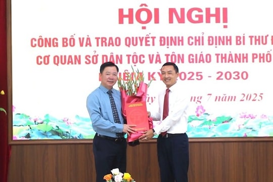 Hà Nội Đồng chí Nguyễn Sỹ Trường được chỉ định là Bí thư Đảng ủy Sở Dân tộc và Tôn giáo