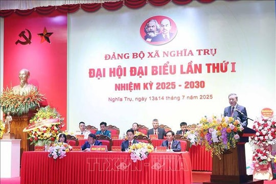 Dự và phát biểu chỉ đạo Đại hội đại biểu Đảng bộ xã Nghĩa Trụ, tỉnh Hưng Yên - Tổng Bí thư Tô Lâm: Xây dựng đội ngũ cán bộ đủ tâm, tầm, tài, tín