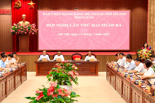 Thông qua phương hướng công tác nhân sự Đại hội Đảng bộ TP Hà Nội lần thứ XVIII