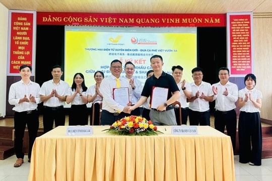 Bưu điện Đắk Lắk ký xuất khẩu cà phê sang Trung Quốc