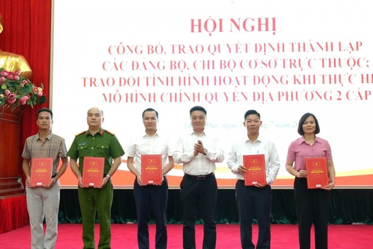 Xã Thanh Oai: Thành lập 36 Đảng bộ, Chi bộ cơ sở trực thuộc