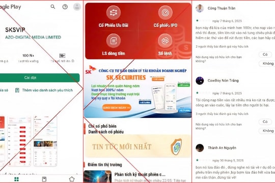 Cảnh báo: Hàng tỷ đồng "bốc hơi" vì ứng dụng chứng khoán giả mạo SKSVIP