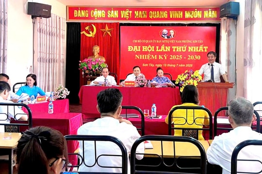 MTTQ Việt Nam phường Sơn Tây phát huy vai trò trung tâm khối đại đoàn kết