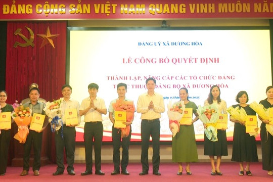 Xã Dương Hoà chuẩn bị kế hoạch tổ chức Đại hội Đảng bộ lần thứ nhất