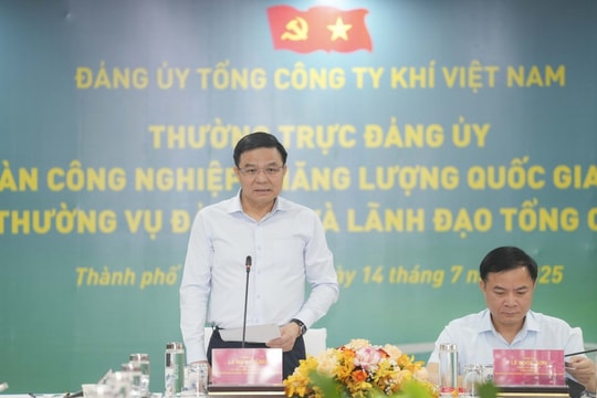 Thường trực Đảng ủy Petrovietnam làm việc với PV GAS Quyết tâm hoàn thành kế hoạch quản trị 2025, hướng tới mục tiêu 2030