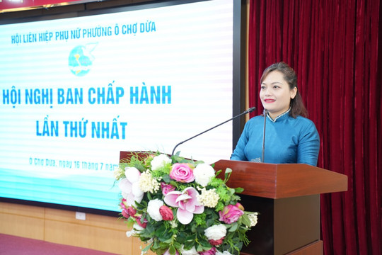 Hội Liên hiệp Phụ nữ phường Ô Chợ Dừa Nòng cốt xây dựng đô thị văn minh, giàu đẹp và nghĩa tình