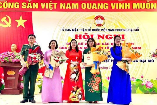 Đồng chí Lê Thị Bích Hà làm Chủ tịch Uỷ ban Mặt trận Tổ quốc Việt Nam phường Đại Mỗ