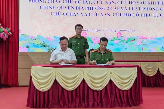 Xã Phú Cát nâng cao hiệu quả công tác phòng cháy, chữa cháy và cứu nạn, cứu hộ