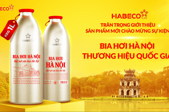 Bia Hơi Hà Nội ra mắt sản phẩm mới - KEG 1L: Khẳng định vị thế Thương hiệu quốc gia