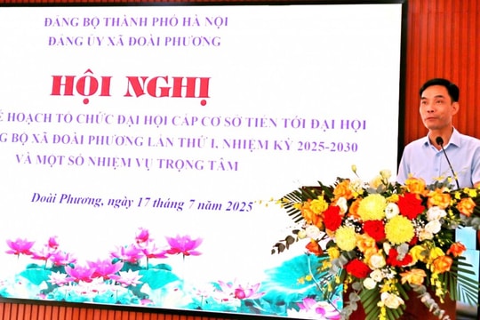 Xã Đoài Phương sẵn sàng cho  Đại hội Đảng bộ xã lần thứ I