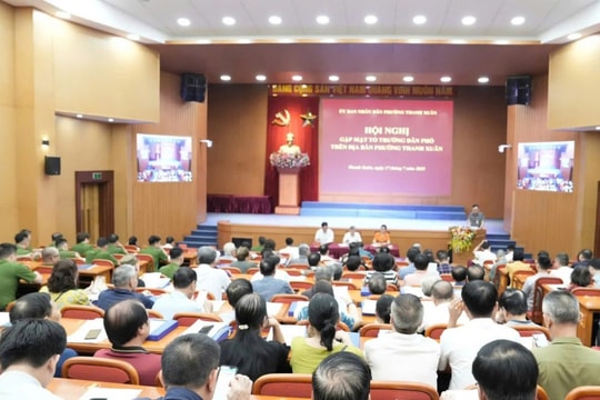 Phường Thanh Xuân gặp mặt tổ trưởng dân phố, đánh giá triển khai chính quyền địa phương 2 cấp