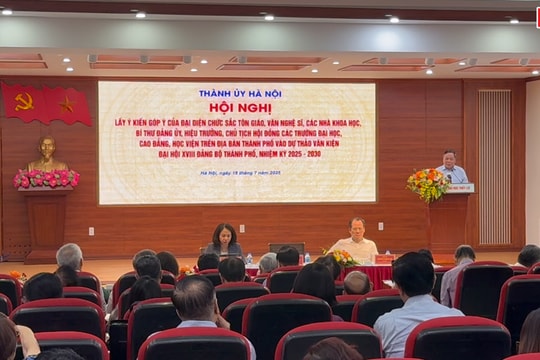 Văn kiện Đại hội XVIII Đảng bộ thành phố Hà Nội: Kết tinh trí tuệ, khẳng định vai trò Thủ đô