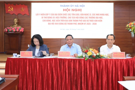 Văn kiện Đại hội XVIII Đảng bộ thành phố Hà Nội phải tạo động lực, có tính hiệu triệu và truyền cảm hứng