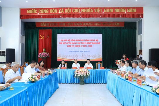 Lịch tiếp xúc cử tri sau kỳ họp thường lệ giữa năm 2025 đợt 3 của HĐND TP Hà Nội