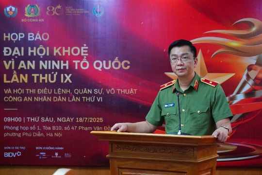 Hơn 2000 cán bộ, chiến sĩ tham dự Đại hội khỏe “Vì an ninh Tổ quốc” lần thứ IX
