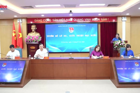 Chủ tịch MTTQ phường Ô Chợ Dừa gửi niềm tin vào thế hệ trẻ