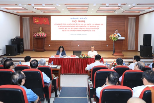 Nhiều ý kiến tâm huyết, trách nhiệm đóng góp vào Dự thảo Văn kiện Đại hội lần thứ XVIII Đảng bộ thành phố Hà Nội