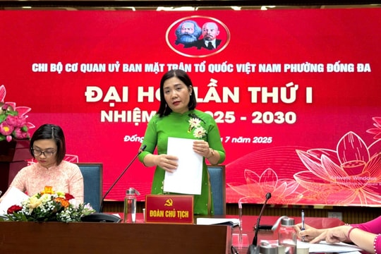 Đại hội Chi bộ MTTQ Việt Nam phường Đống Đa: Đoàn kết, đổi mới vì sự phát triển địa phương