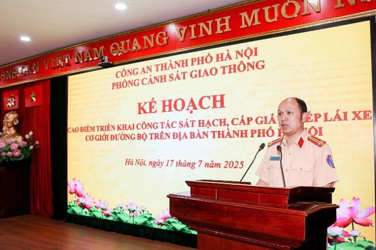Hà Nội: Triển khai cao điểm sát hạch cấp giấy phép lái xe cơ giới đường bộ 