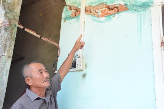 Đà Nẵng: Nhiều nhà dân bị nứt nghiêm trọng do thi công cao tốc