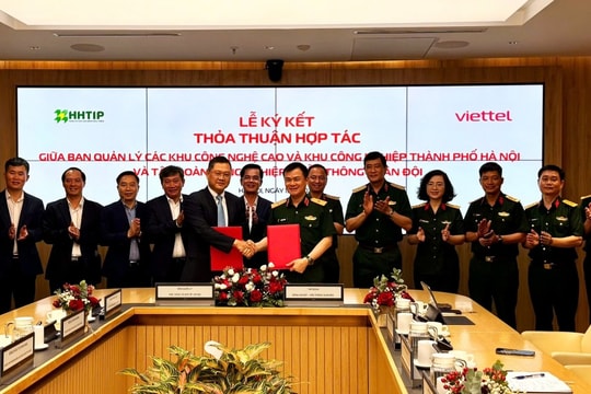 Ban Quản lý các Khu công nghệ cao và Khu công nghiệp TP Hà Nội và Tập đoàn Viettel ký hợp tác chiến lược Thúc đẩy khoa học, công nghệ và đổi mới sáng tạo tại Thủ đô