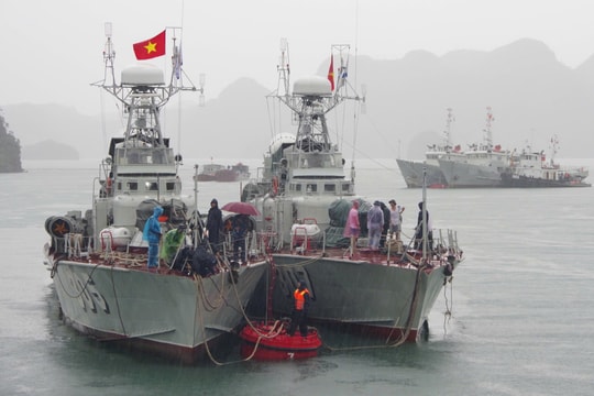 Hải quân chủ động ứng phó bão Wipha trên vùng biển Hải Phòng, Quảng Ninh