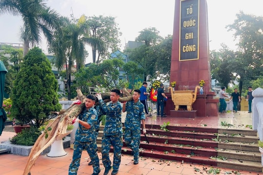 Chăm sóc nghĩa trang liệt sĩ thể hiện đạo lý uống nước nhớ nguồn