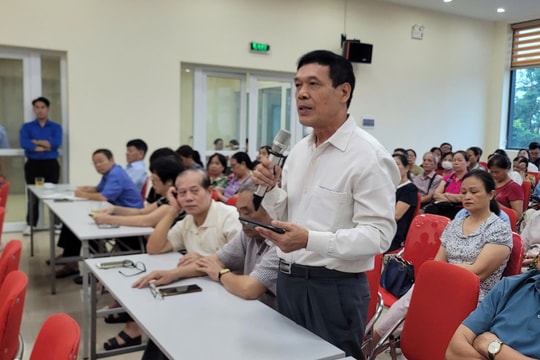 Cử tri phường Ba Đình phản ánh một số tổ dân phố chưa có nhà sinh hoạt cộng đồng