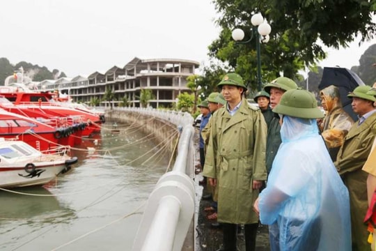 Phó Chủ tịch UBND tỉnh Quảng Ninh kiểm tra công tác phòng chống bão