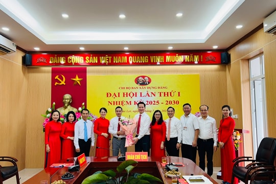 Đại hội Chi bộ Ban Xây dựng Đảng Đảng ủy phường Phúc Lợi