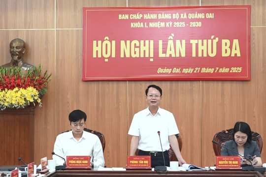Chuẩn bị chu đáo cho Đại hội Đảng bộ xã Quảng Oai lần thứ nhất, nhiệm kỳ 2025 - 2030
