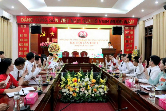 Đảng bộ các cơ quan Đảng phường Chương Mỹ tổ chức thành công Đại hội lần thứ nhất