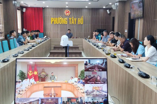 Phường Tây Hồ chủ động triển khai phương án ứng phó thiên tai, tìm kiếm cứu nạn năm 2025
