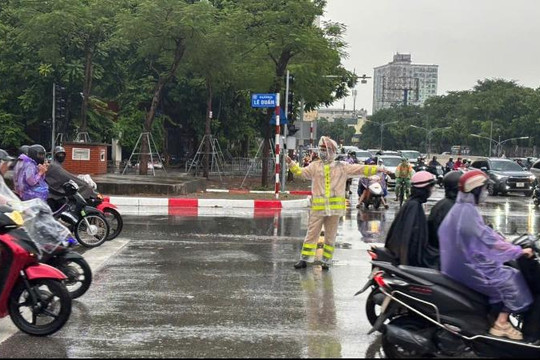 CSGT Hà Nội chủ động phương án, sẵn sàng ứng phó với cơn bão số 3