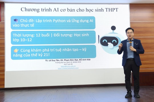 TP Hồ Chí Minh: Thí điểm đào tạo chuyên sâu AI cho học sinh