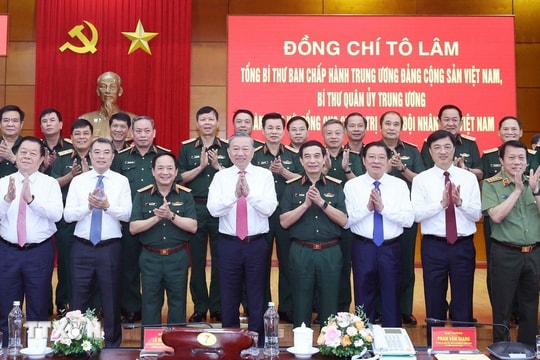 Tổng Bí thư Tô Lâm: Xây dựng Quân đội vững mạnh về chính trị, gắn bó máu thịt với nhân dân